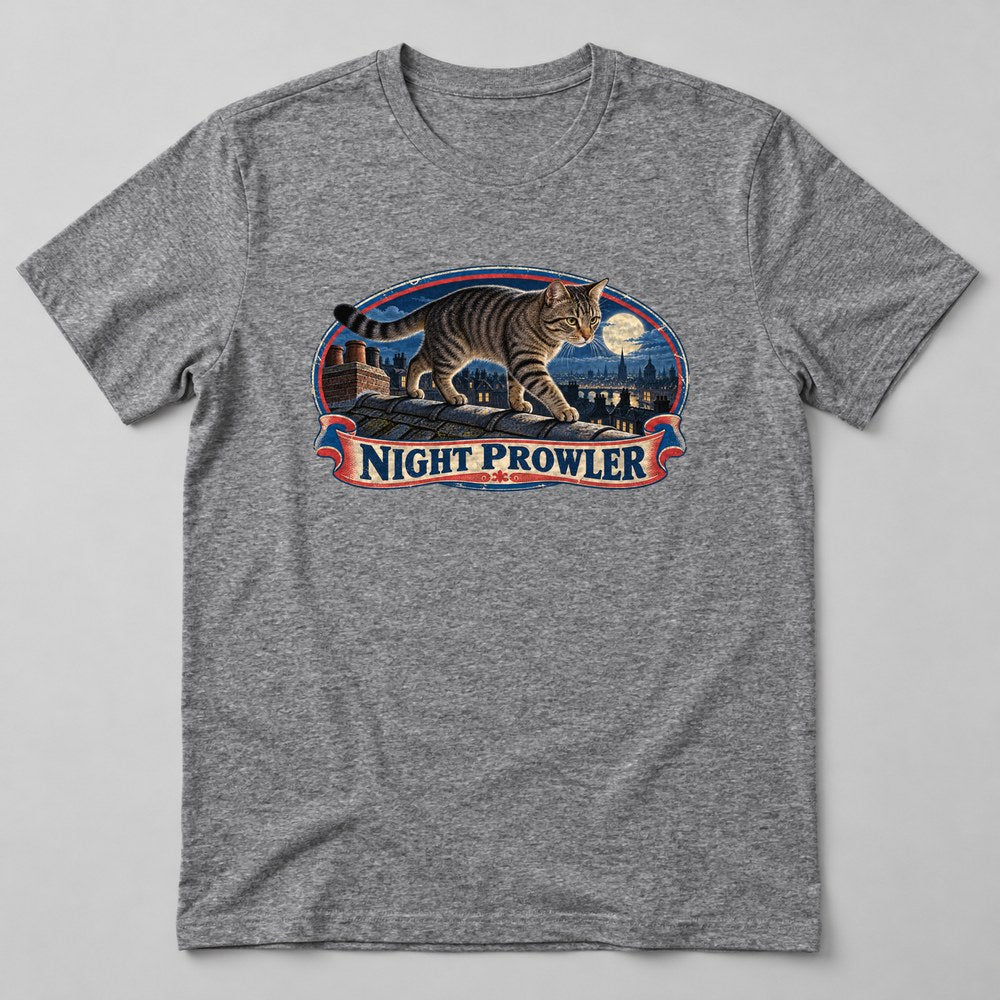 Night Prowler T-Shirt in Heather Grey