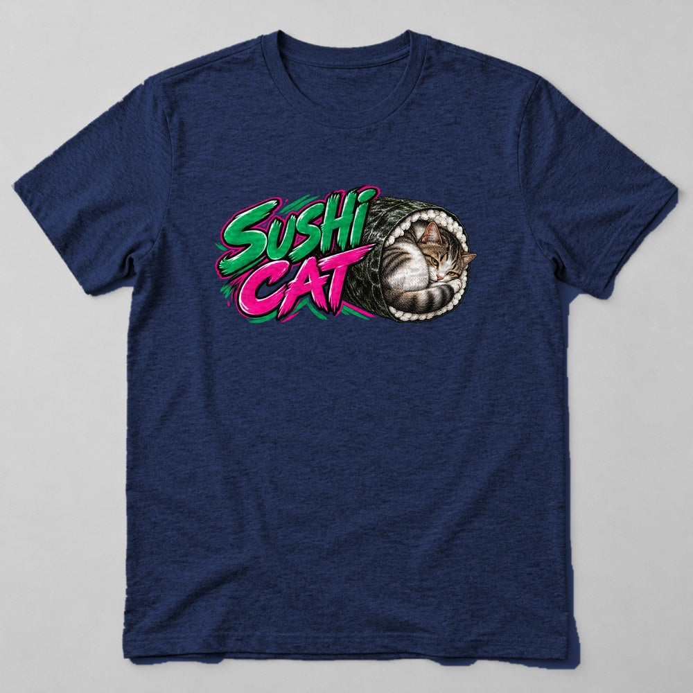 Sushi Cat T-Shirt in Navy