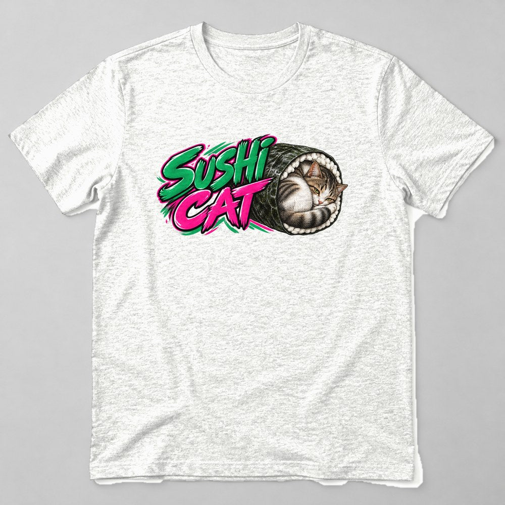 Sushi Cat T-Shirt in White