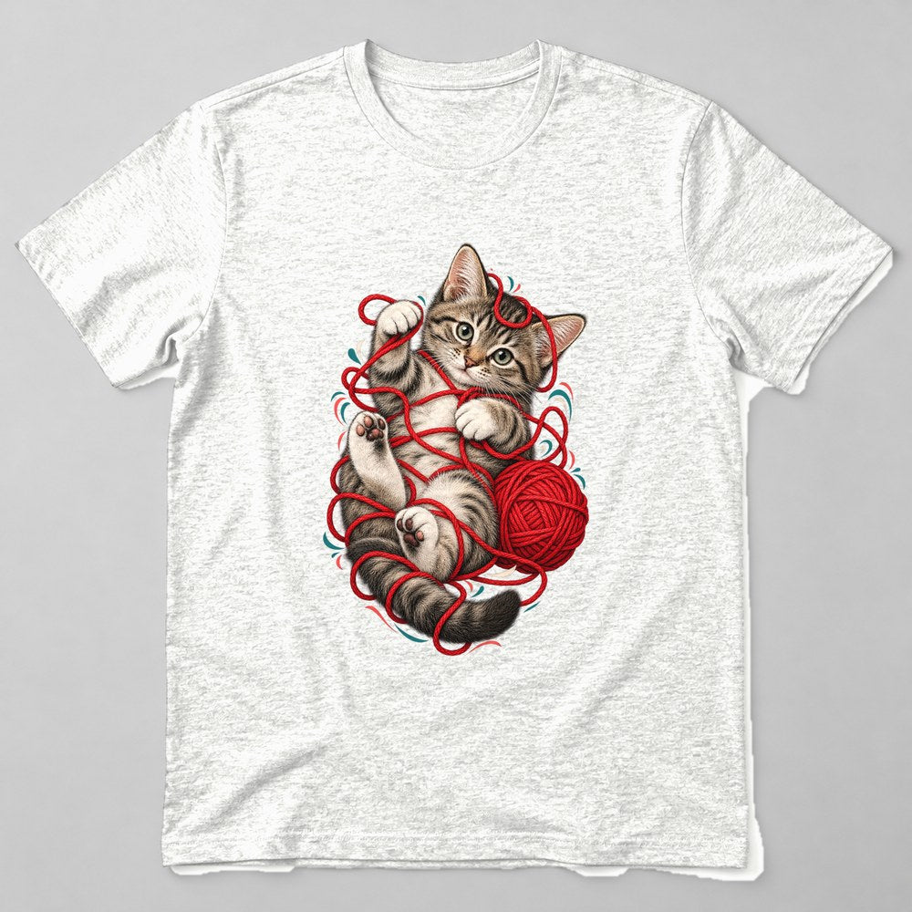 Kitten Yarn T-Shirt in White