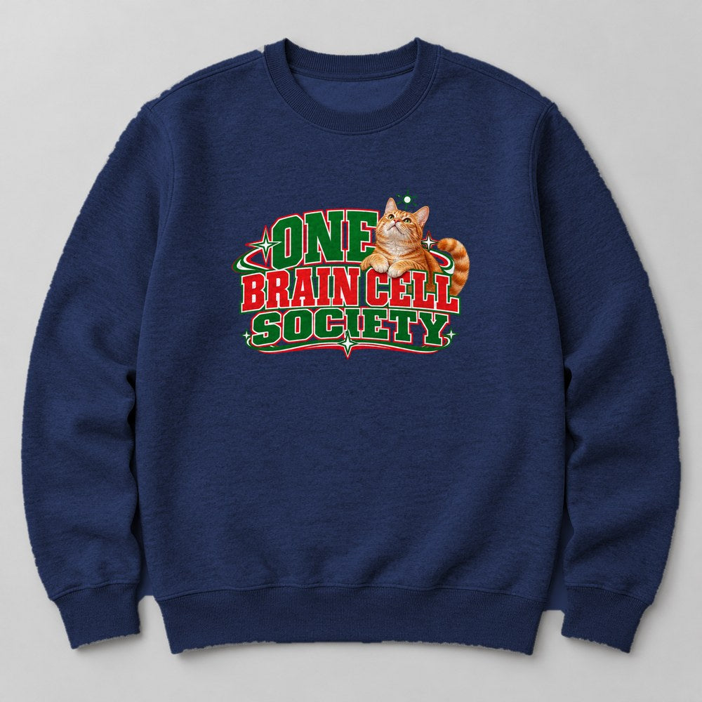 One Brain Cell Society Sweatshirt in Navy
