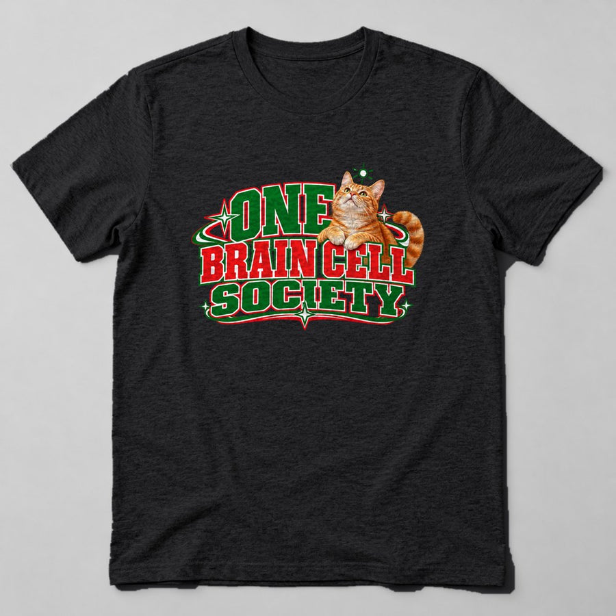 One Brain Cell Society T-Shirt in Black
