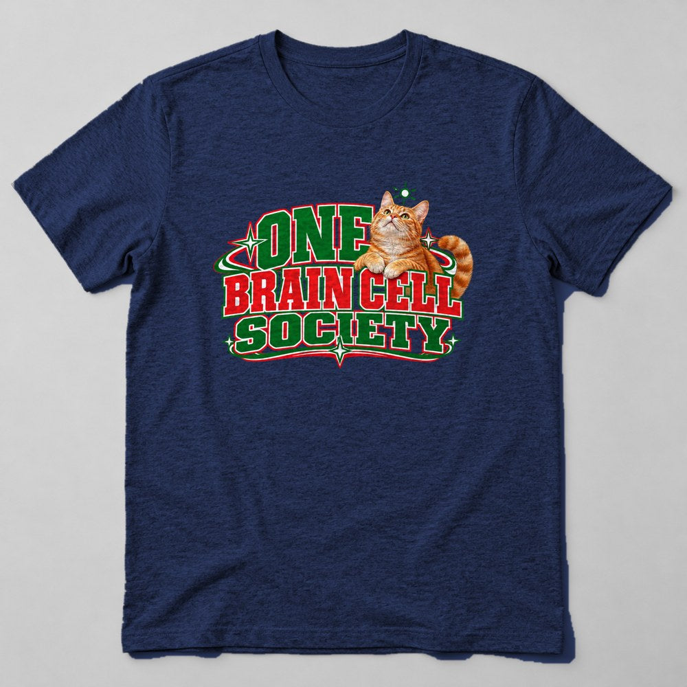 One Brain Cell Society T-Shirt in Navy