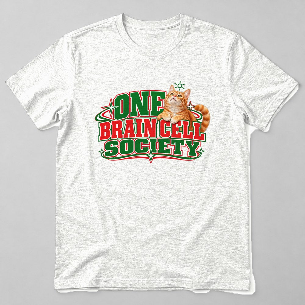 One Brain Cell Society T-Shirt in White