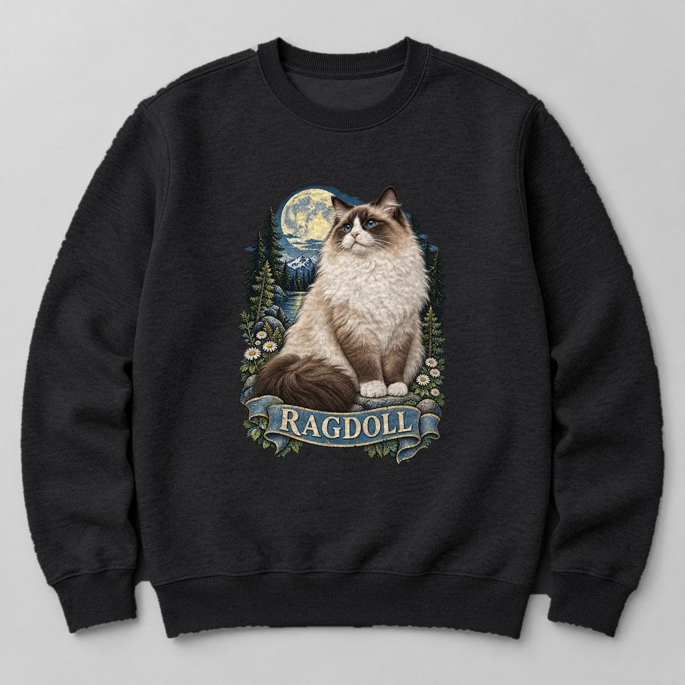 Ragdoll Sweatshirt in Black