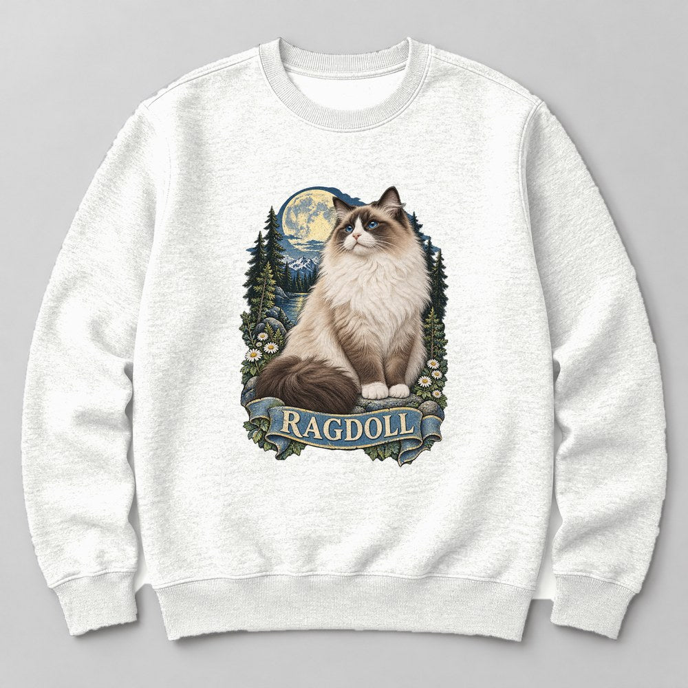 Ragdoll Sweatshirt in White