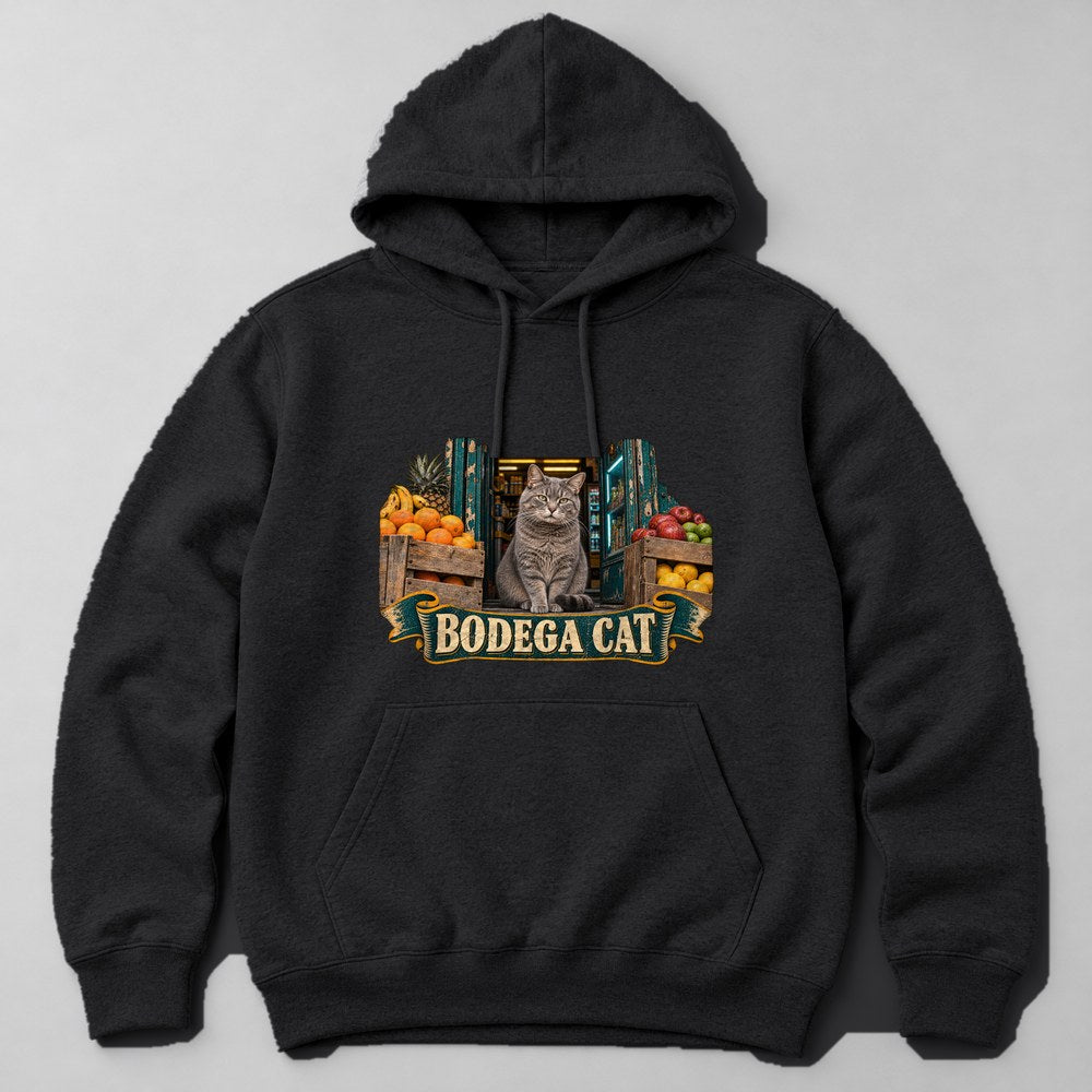 Bodega Cat Hoodie in Black