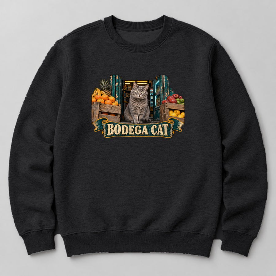 Bodega Cat Sweatshirt in Black