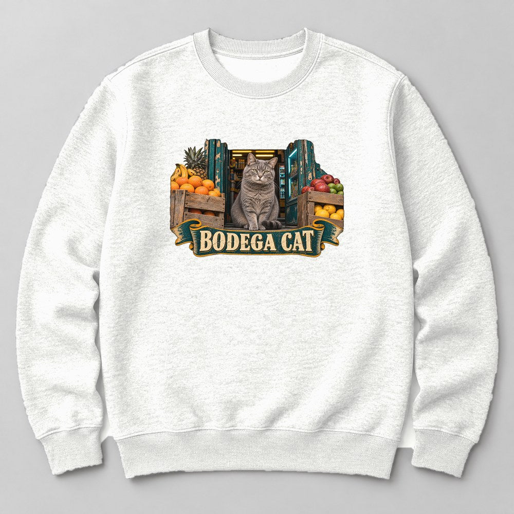 Bodega Cat Sweatshirt in White
