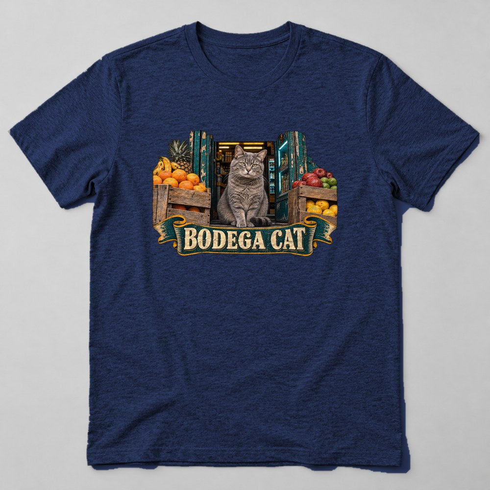 Bodega Cat T-Shirt in Navy