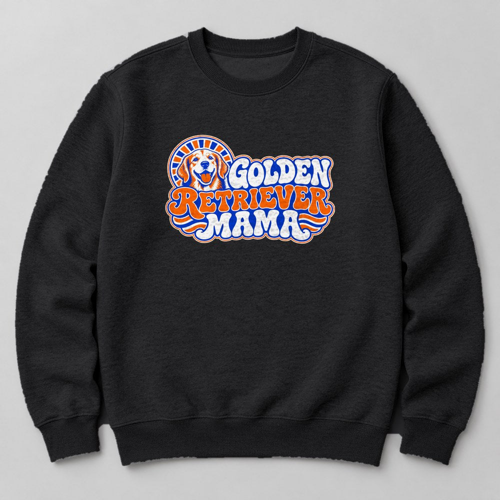 Golden Retriever Mama Sweatshirt in Black