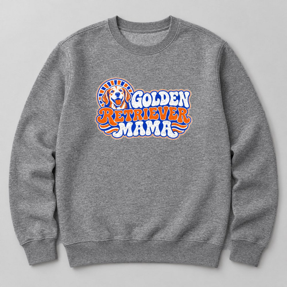 Golden Retriever Mama Sweatshirt in Heather Grey