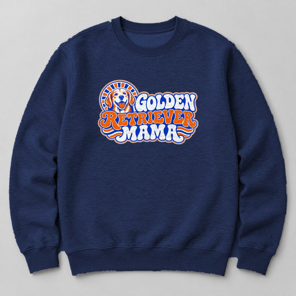 Golden Retriever Mama Sweatshirt in Navy