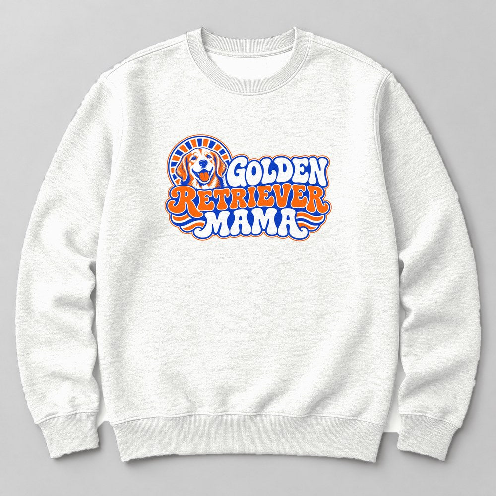 Golden Retriever Mama Sweatshirt in White