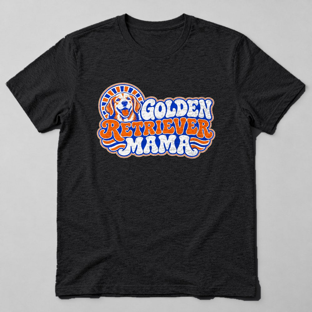 Golden Retriever Mama T-Shirt in Black