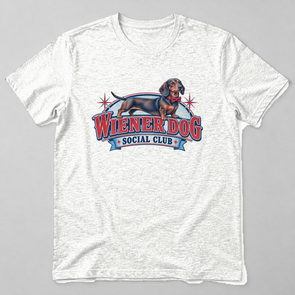 Wiener Dog Social Club T-Shirt in White