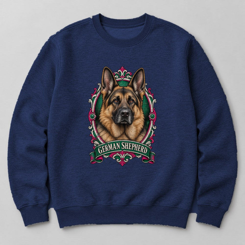 German Shepherd Sweatshirt in Navy