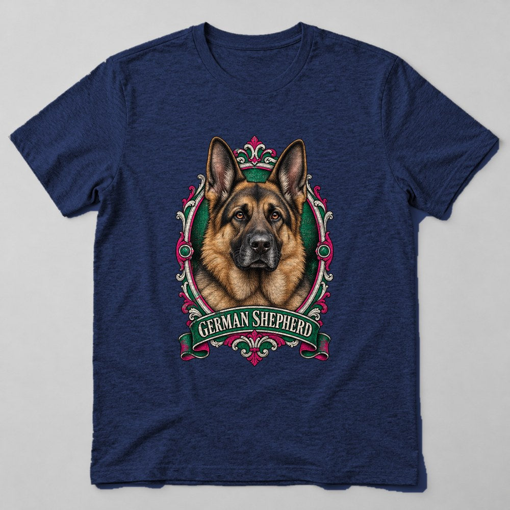 German Shepherd T-Shirt in Navy