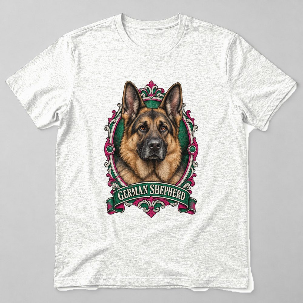 German Shepherd T-Shirt in White