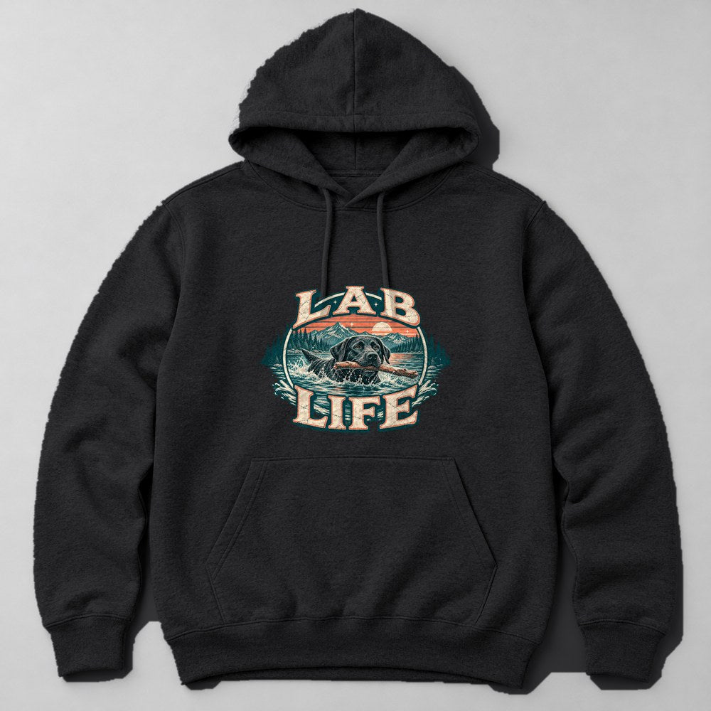 Lab Life Hoodie in Black