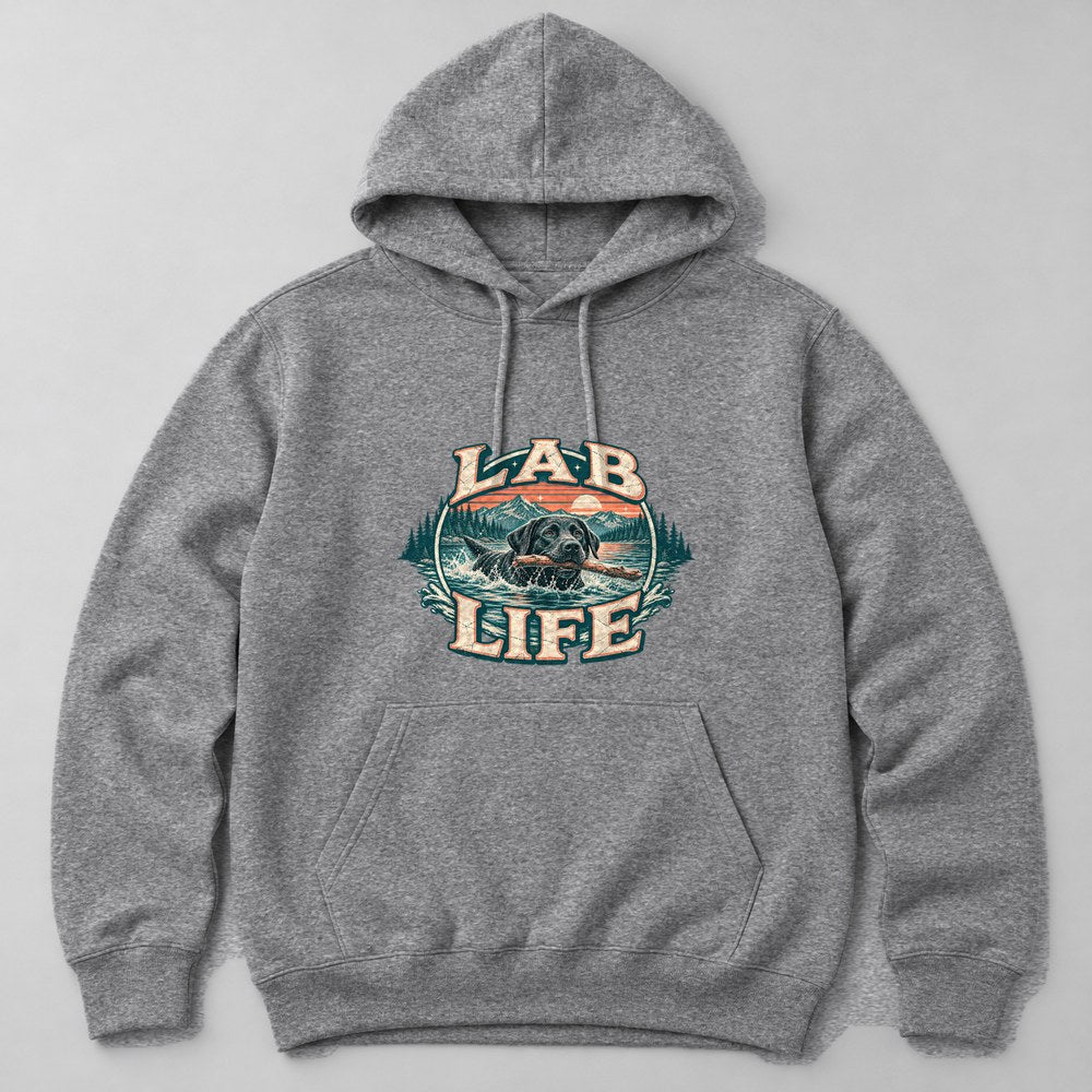 Lab Life Hoodie in Heather Grey