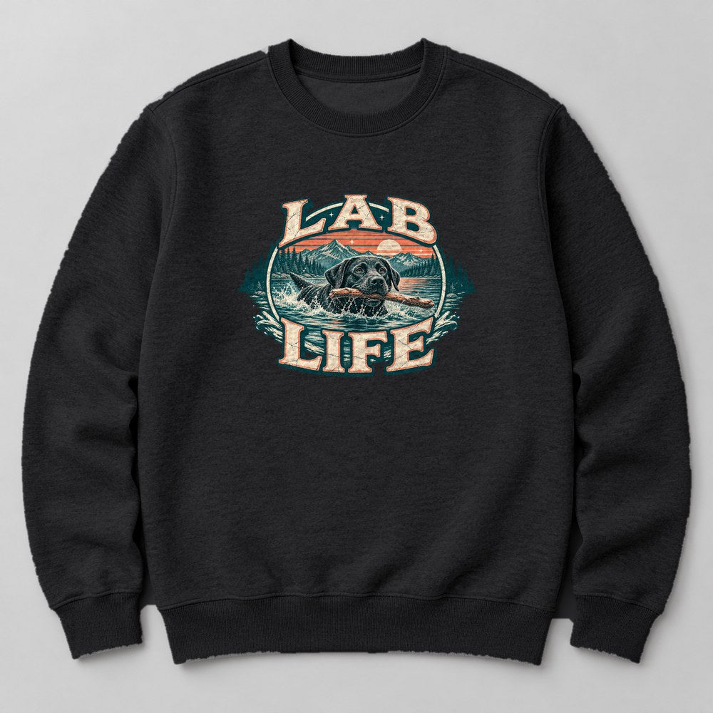 Lab Life Sweatshirt in Black