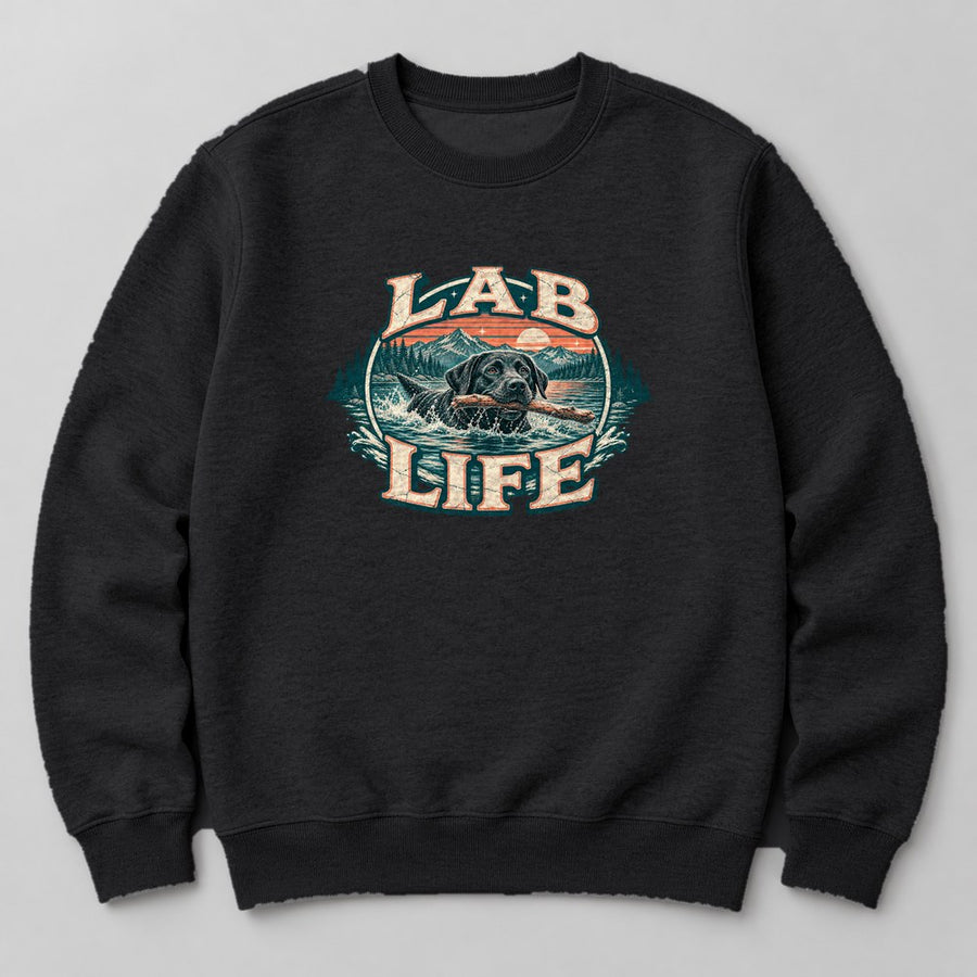 Lab Life Sweatshirt in Black