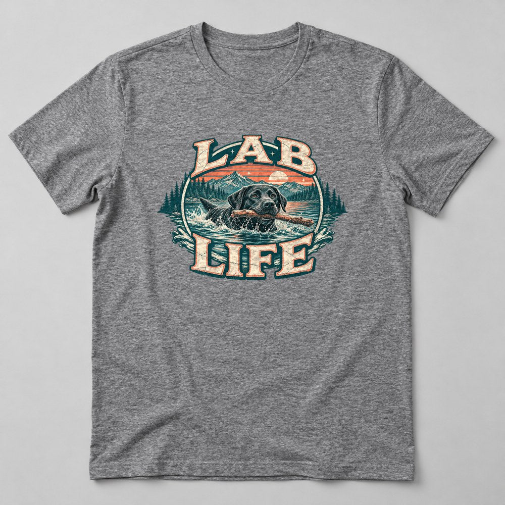 Lab Life T-Shirt in Heather Grey