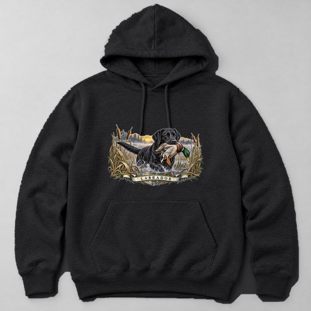 Labrador Hoodie in Black