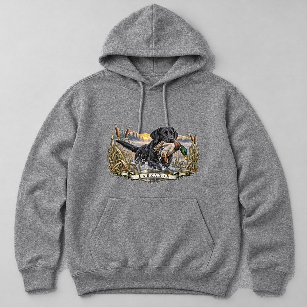 Labrador Hoodie in Heather Grey