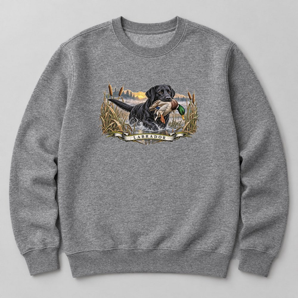Labrador Sweatshirt in Heather Grey