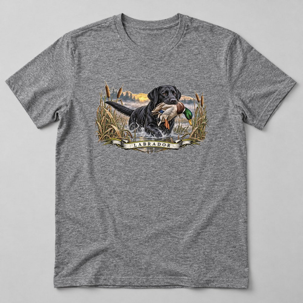 Labrador T-Shirt in Heather Grey