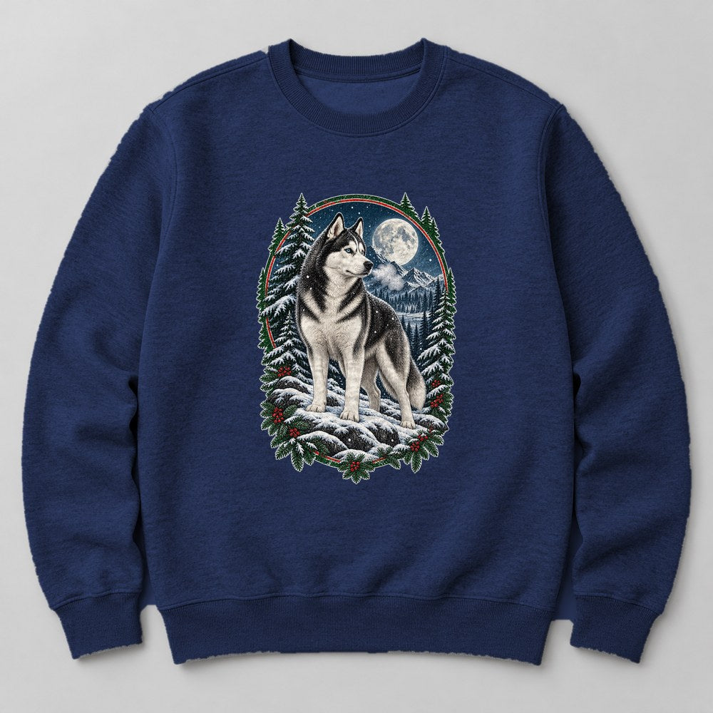 Husky Snow Sweatshirt in Navy