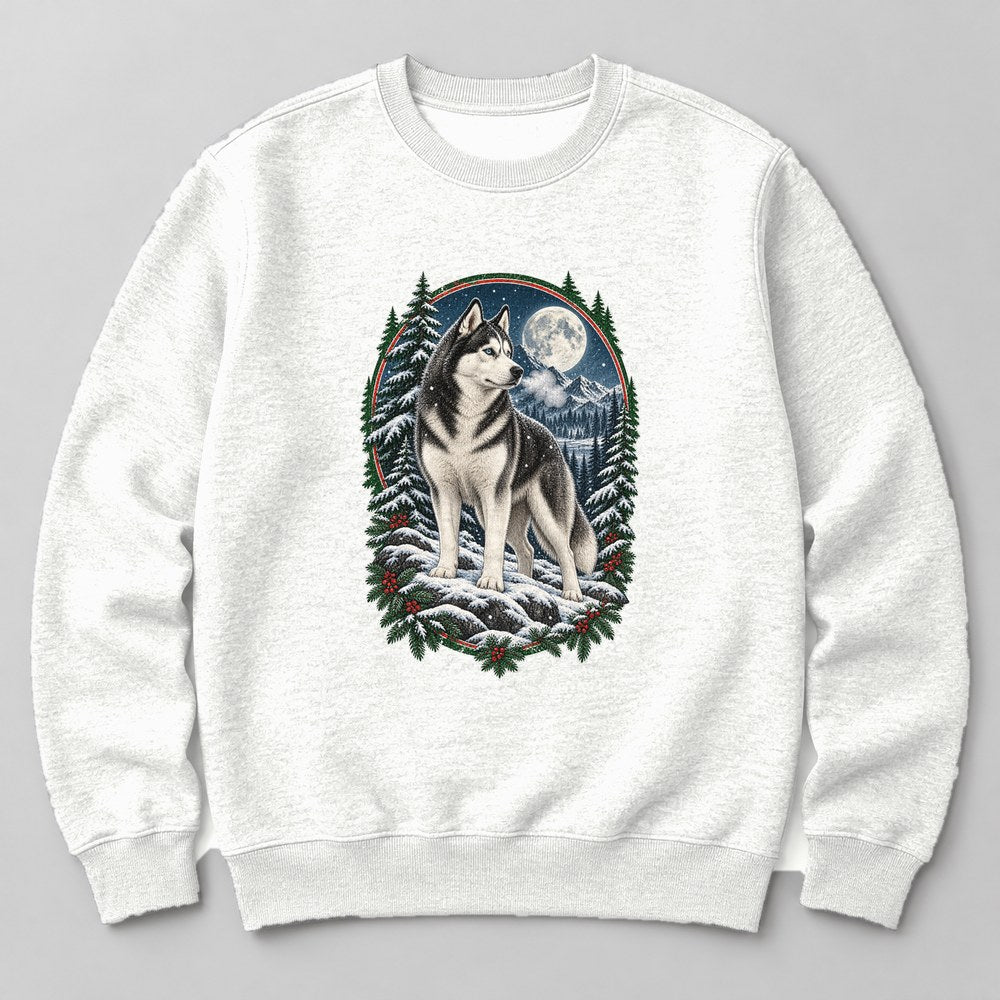 Husky Snow Sweatshirt in White