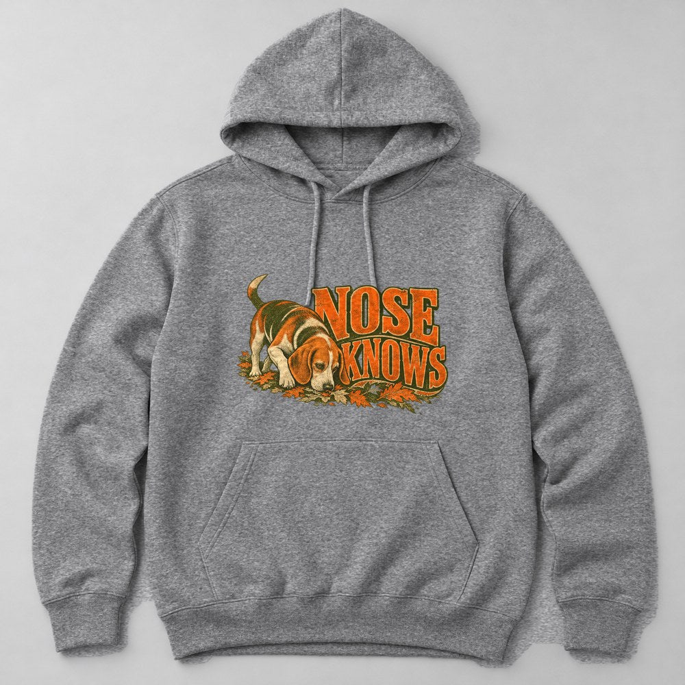 Nose Knows Hoodie in Heather Grey