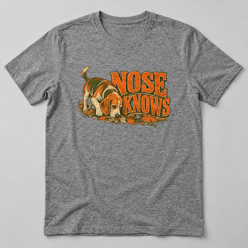 Nose Knows T-Shirt in Heather Grey