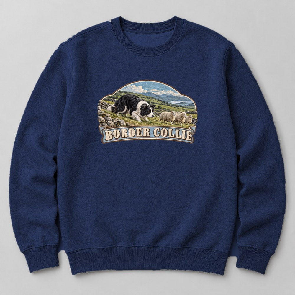 Border Collie Sweatshirt in Navy