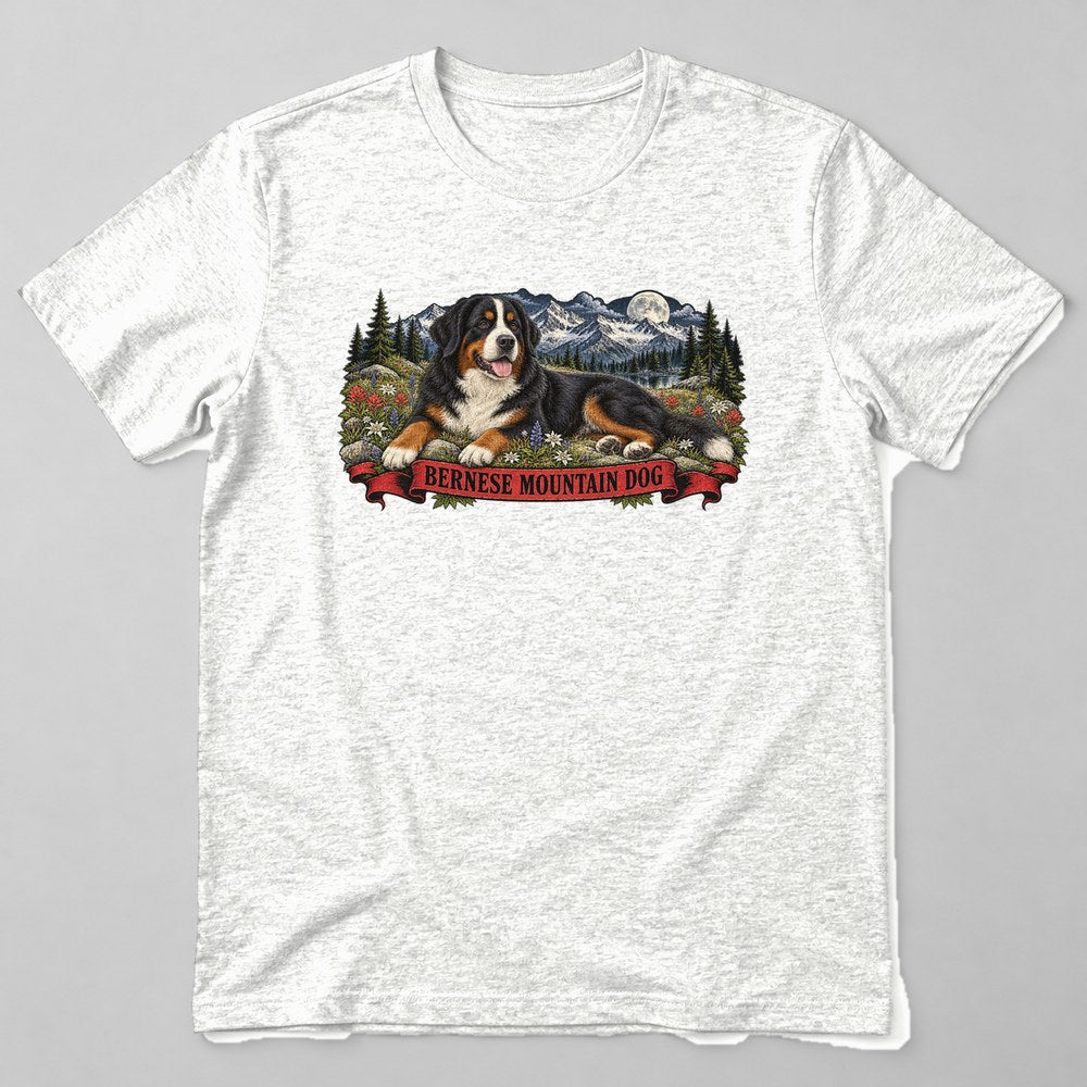 Bernese Mountain Dog T-Shirt in White