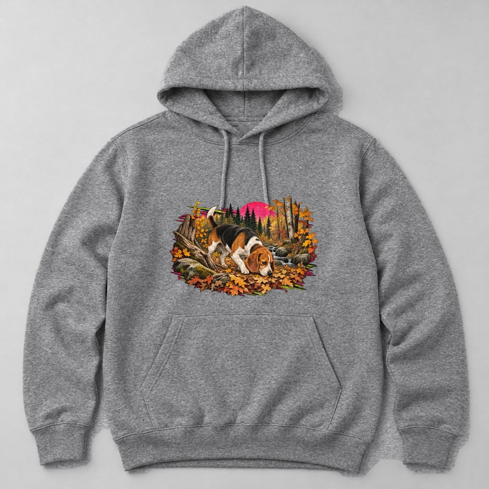 Beagle Autumn Hoodie in Heather Grey