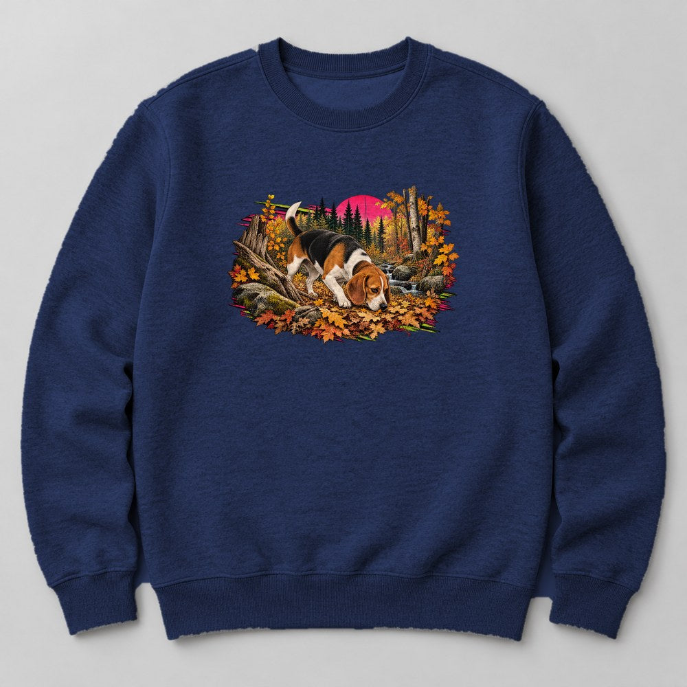 Beagle Autumn Sweatshirt in Navy