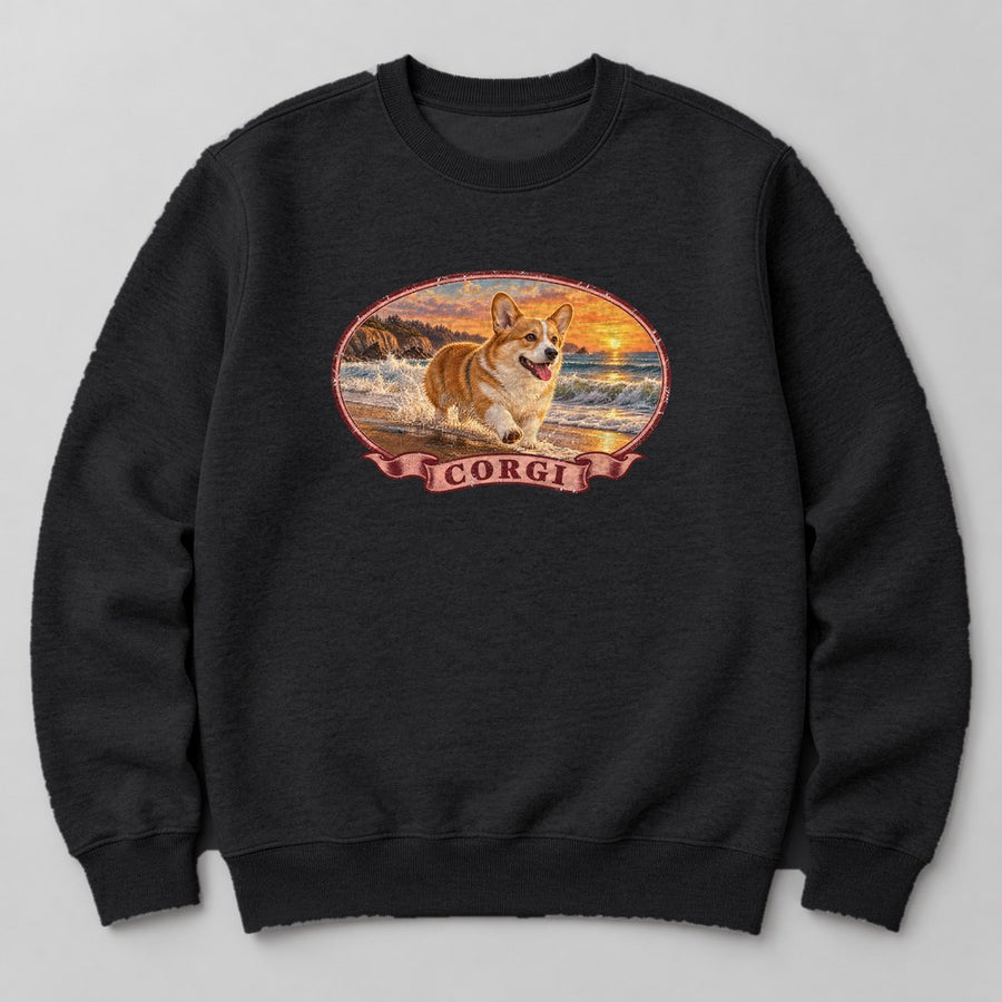 Corgi Sweatshirt in Black