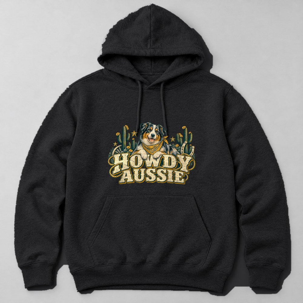 Howdy Aussie Hoodie in Black