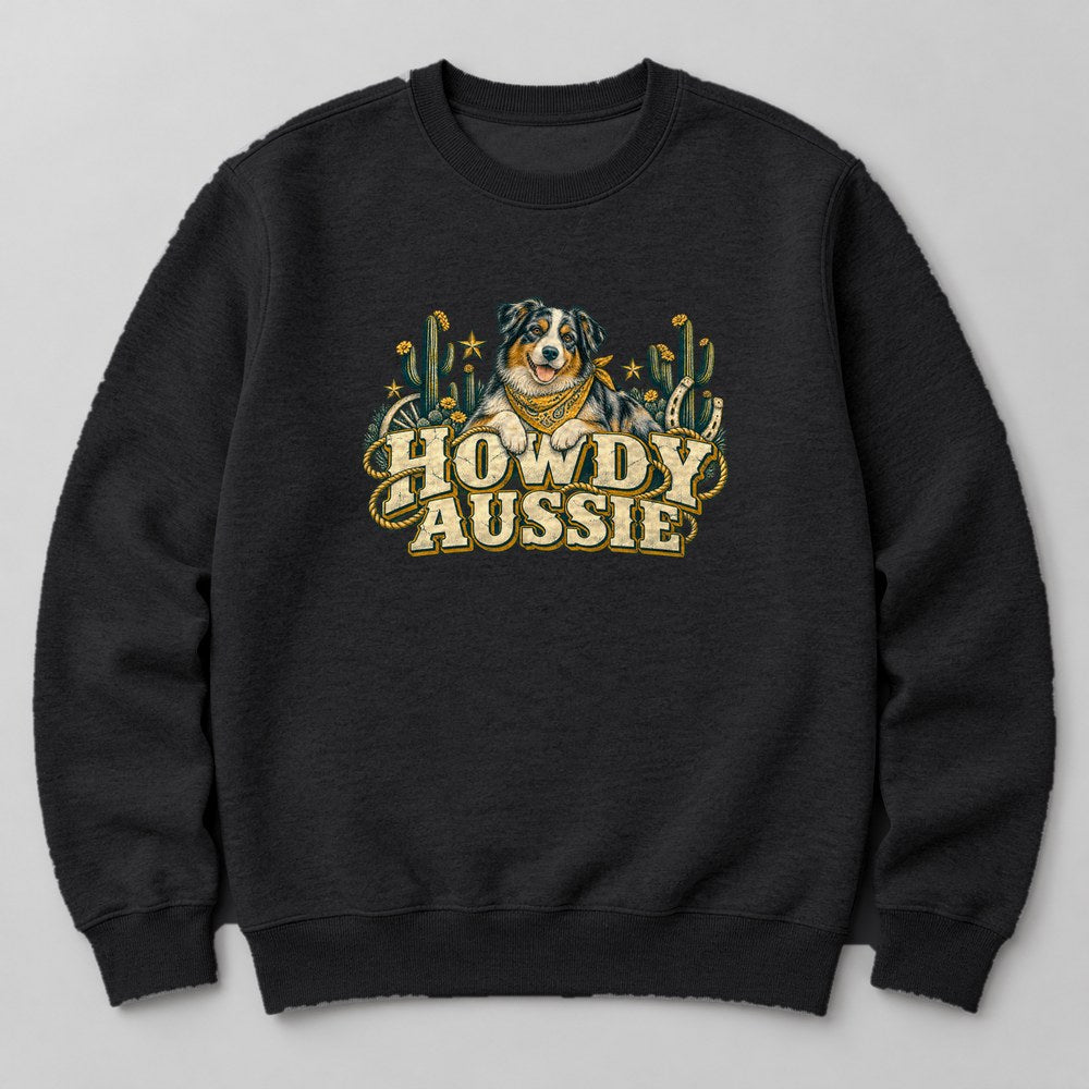 Howdy Aussie Sweatshirt in Black