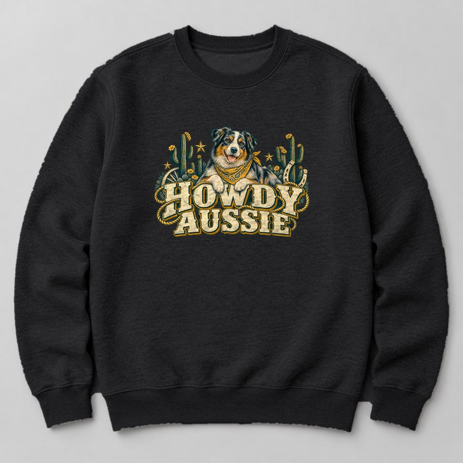 Howdy Aussie Sweatshirt in Black