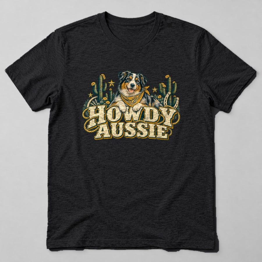 Howdy Aussie T-Shirt in Black