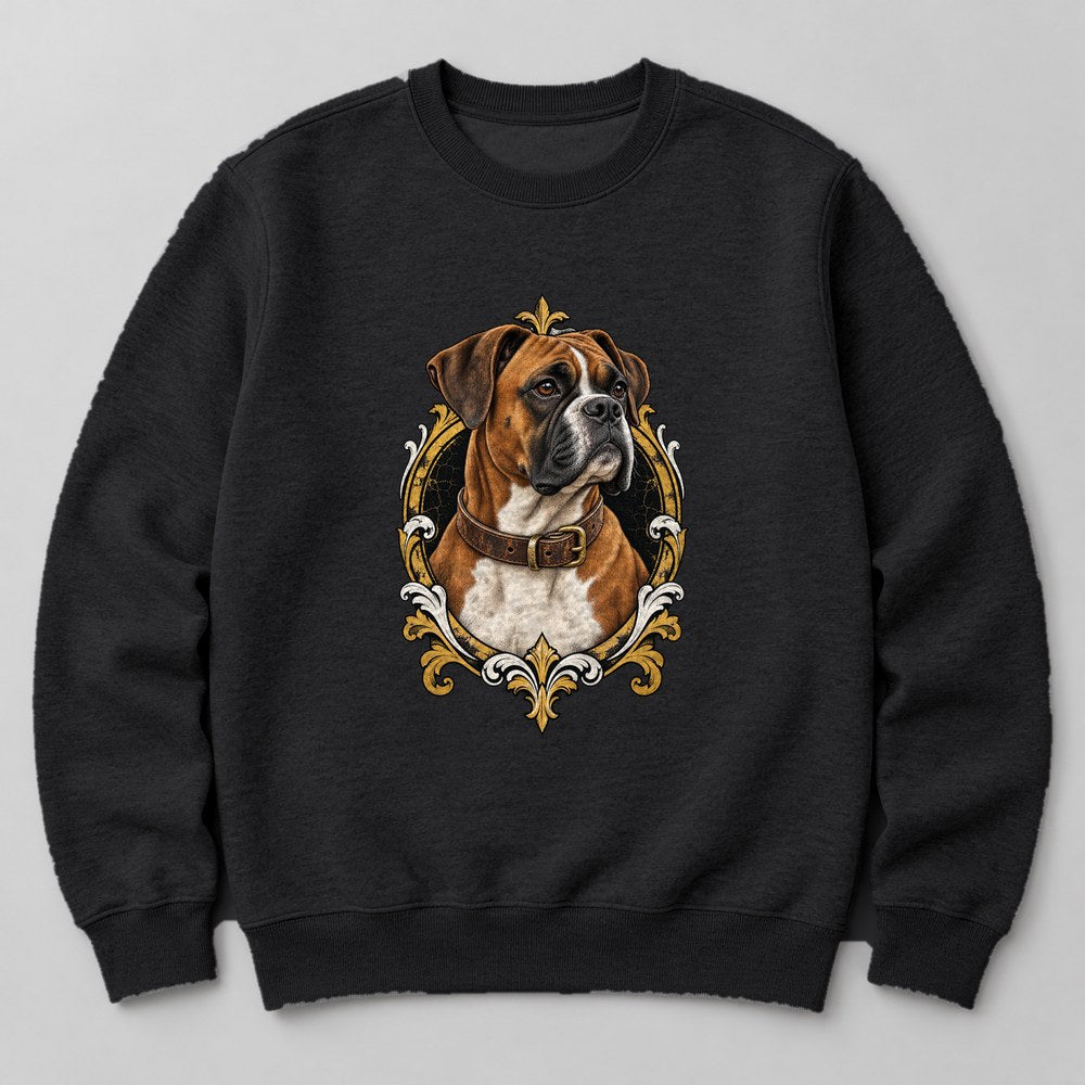Boxer Portrait Sweatshirt in Black
