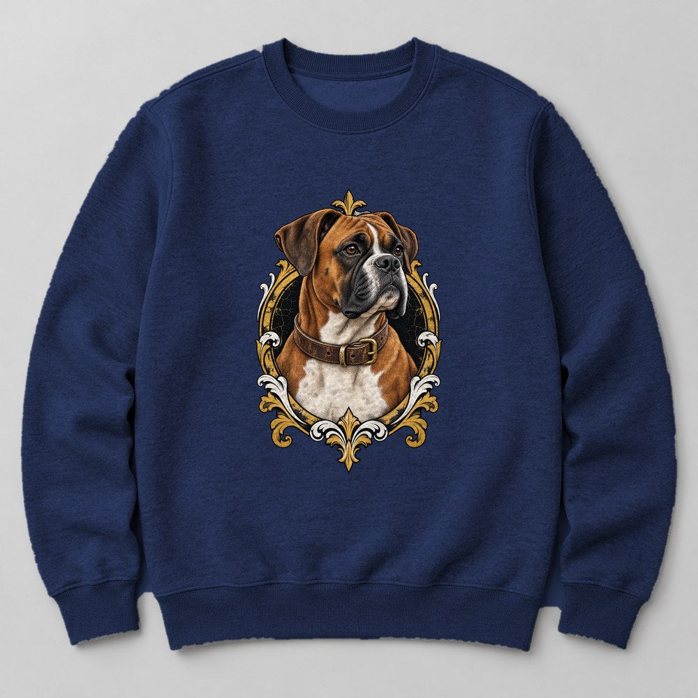 Boxer Portrait Sweatshirt in Navy