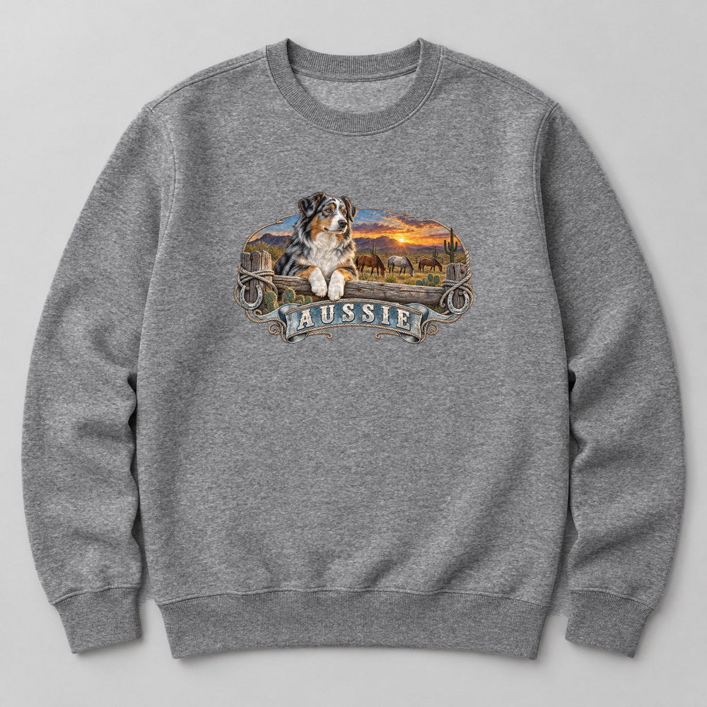 Aussie Sweatshirt in Heather Grey