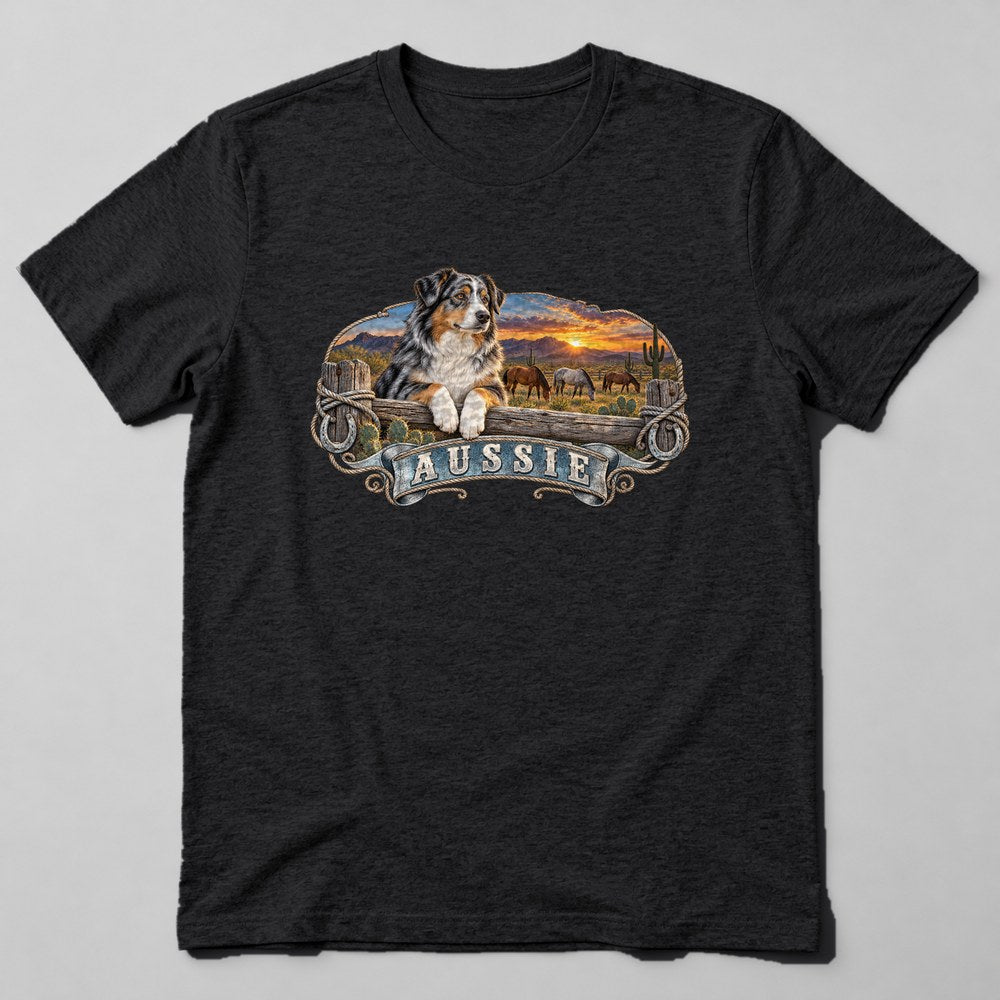 Aussie T-Shirt in Black