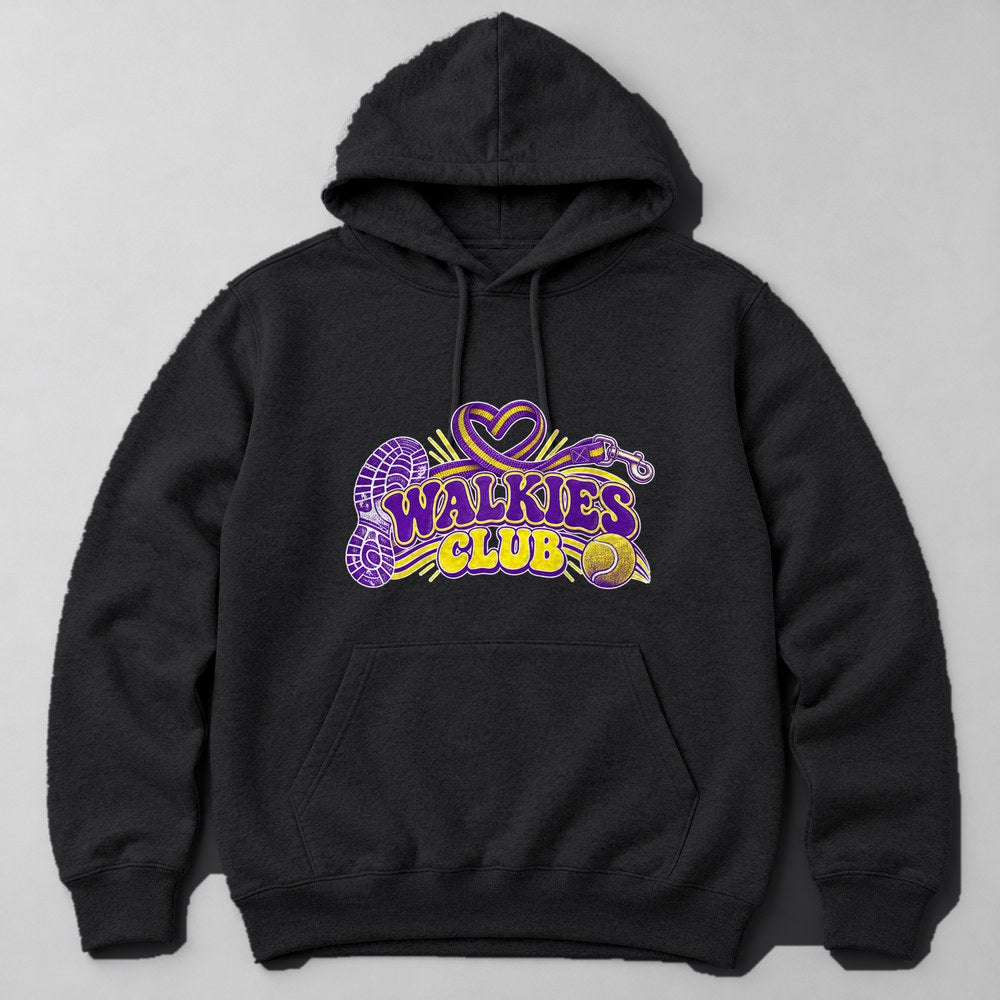 Walkies Club Hoodie in Black